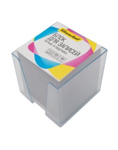 Упаковка блоков для записей 90x90x90 белый в подставке Silwerhof