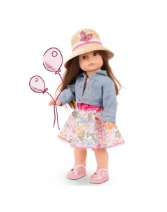Кукла Елизавета шатенка в шляпе в парке 46 см Gotz