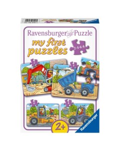 Пазл Строительная техника 4 шт Ravensburger