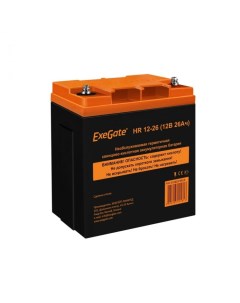 Батарея аккумуляторная HR 12 26 EX282973RUS 12V 26Ah под болт М5 Exegate