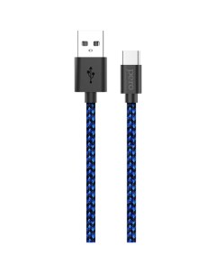 Кабель USB Type C Pero DC 04 Type C 3А 1м Blue black PRDC 04TC1MBB DC 04 Type C 3А 1м Blue black PRD Péro