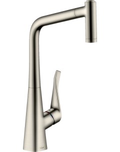 Смеситель Metris M71 14780800 для кухонной мойки сталь Hansgrohe