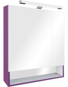 Зеркало шкаф Gap 70 фиолетовый с подсветкой Roca