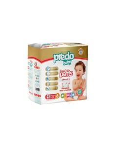 Подгузники трусики для детей Baby Predo Предо 15 кг 28шт р 6 Predo saglik urunleri sanayi