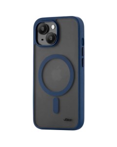 Чехол для Apple iPhone 15 Cloud Mag Case Magsafe синий Ubear