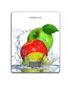 Кухонные весы ELX SK02 С01 белые яблоки Ergolux