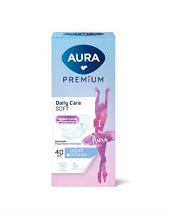 Прокладки женские Premium Light ежедневные 40 шт ежедневные ультратонкие 13124 Aura