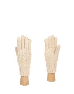 Перчатки из смесовой шерсти с принтом Fabretti