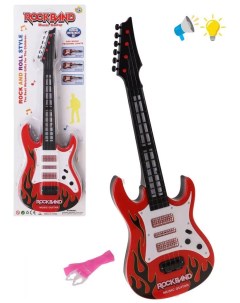 Музыкальный инструмент Гитара 53 см 4 струны свет звук Наша игрушка
