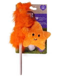 ROSEWOOD Игрушка для кошек дразнилка Морская звездочка оранжевая 25х10х4см Великобритания Rosewood (великобритания)