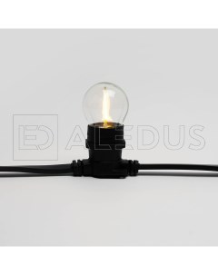 Светодиодная лампа филамент для Белт Лайта E27 G45 теплая белая Aledus