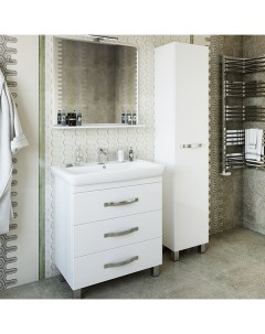 Мебель для ванной комнаты Одри 80 см напольная белая Sanflor
