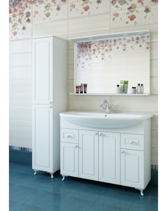 Мебель для ванной комнаты Софи 105 см напольная белая Sanflor