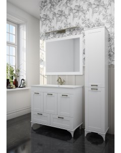 Мебель для ванной комнаты Ванесса 95 см напольная белая Sanflor