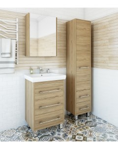 Мебель для ванной комнаты Ларго 70 см напольная швейцарский вяз Sanflor