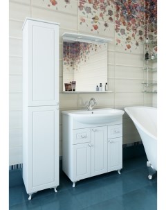 Мебель для ванной комнаты Софи 75 см напольная белая Sanflor