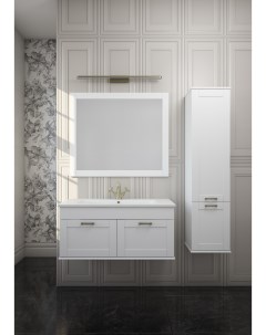 Мебель для ванной комнаты Ванесса 95 см подвесная белая Sanflor