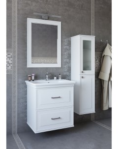 Мебель для ванной комнаты Модена 75 см подвесная белая Sanflor