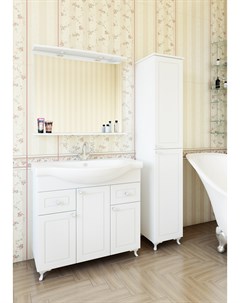 Мебель для ванной комнаты Софи 85 см напольная белая Sanflor