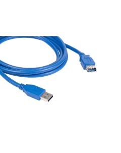 Кабель удлинитель USB 3 0 AM USB 3 0 AF 90см синий SuperSpeed C USB3 AAE 3 Kramer
