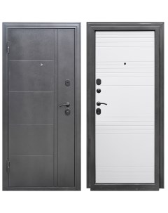 Дверь входная Олимп левая антик серебро белый софт 860х2050 мм Форпост
