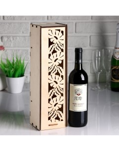 Коробка для вина с ромашками 38 11 11 см Дарим красиво