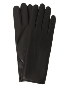 Кожаные перчатки с меховой подкладкой Agnelle