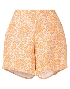 Bambah облегающие шорты с цветочным принтом 8 оранжевый Bambah