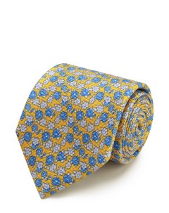 Шелковый галстук с узором Kiton