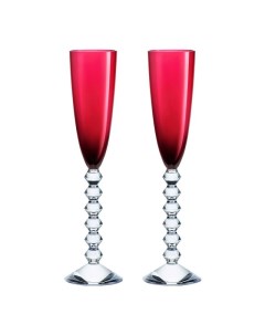 Набор из 2 х фужеров для шампанского Vega красных Baccarat