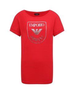 Хлопковая футболка Emporio armani