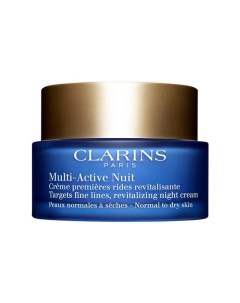 Ночной крем для предотвращения первых возрастных изменений для нормальной и сухой кожи Multi Active  Clarins