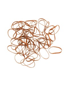 Набор Резинки для волос Midi силиконовые коричневые 50 шт 4 шт Dewal