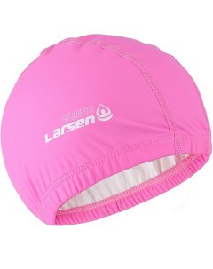 Шапочка плавательная Swim PU100 розовый Larsen