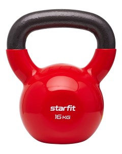 Гиря виниловая DB 401 16 кг красный Starfit