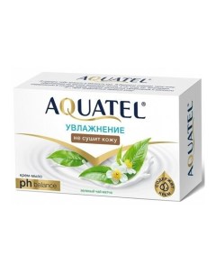 Крем мыло твердое зеленый чай матча 90гр Aquatel