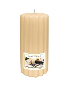 Свеча ароматическая рельеф французская ваниль 5x10 см Kukina raffinata