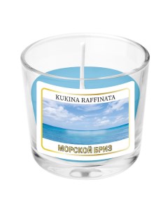 Свеча ароматическая в подсвечнике морской бриз 90 мл Kukina raffinata