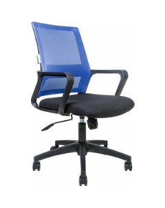 Офисное кресло Бит LB 815B AF01 T09 черный пластик синяя сетка черная ткань Norden