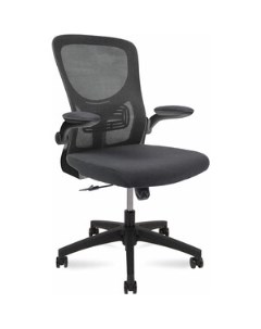 Офисное кресло Flex A9 black черный пластик серая сидушка серая спинка Norden
