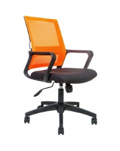 Офисное кресло Бит LB 815B AF06 T09 черный пластик оранжевая сетка черная ткань Norden