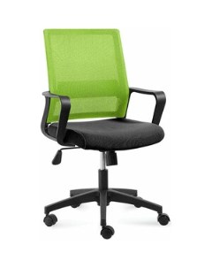 Офисное кресло Бит LB 815B AF07 T09 черный пластик зеленая сетка черная ткань Norden