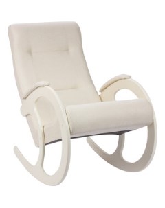Кресло качалка Блюз 3 ткань Мальта 01 каркас молочный дуб П0005100 Мебелик