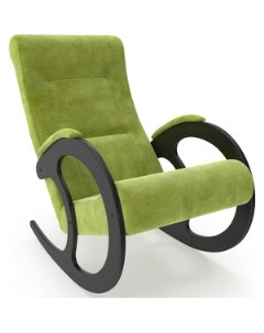 Кресло качалка Блюз 3 ткань Верона Эпл Грин каркас венге П0005099 Мебелик