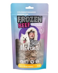 Лакомство для собак Сублимированное Легкое говяжье 0 03 кг Molina