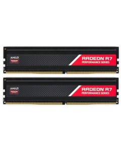Память оперативная Radeon 16GB DDR4 2666 DIMM R7 Performance Series Black R7S416G2606U2S RGB Amd