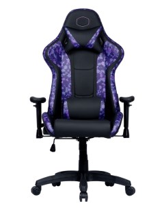 Кресло игровое Caliber R1S экокожа цвет чёрный фиолетовый до 150кг Cooler master