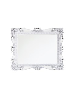 Зеркало Кармен 101х81 белое серебро Vod-ok