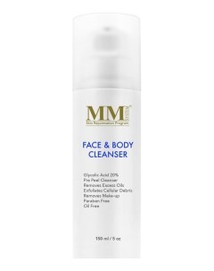 Очищающий гель пилинг для лица и тела с гликолевой кислотой Face Body Cleanser Gel 20 Гель пилинг 15 Mene & moy system