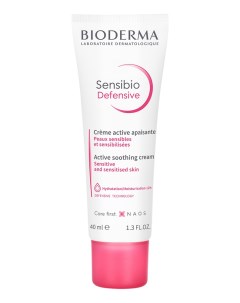 Легкий крем для чувствительной кожи лица Sensibio Defensive 40мл Bioderma